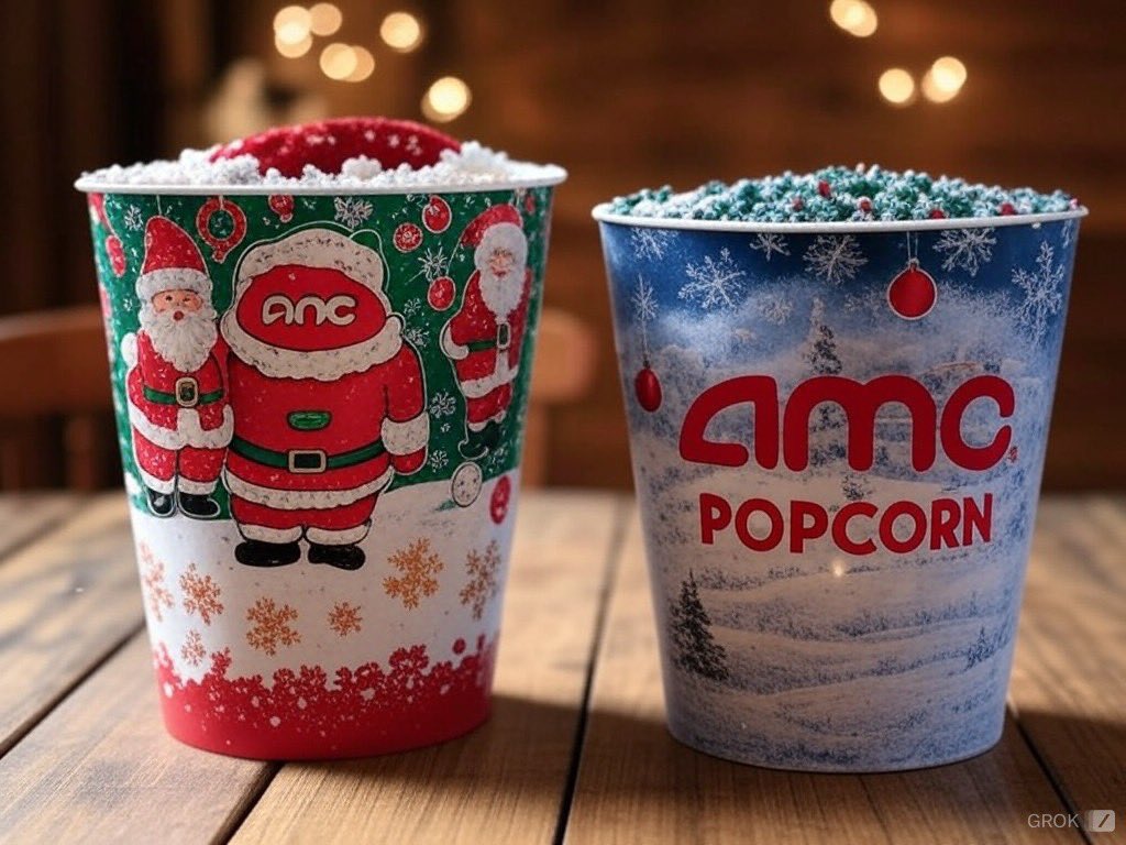 asianamcape's tweet photo. On the 2nd day of Christmas my true love gave to me, 2 perfectly popped popcorn buckets 🎵 @AMCTheatres #amc #shareamc https://t.co/HwBQ6UPYS0