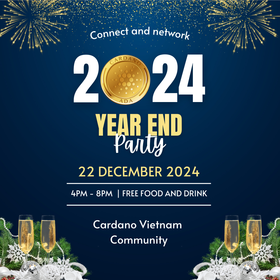 🌟 Dear Cardano Lovers Global! 🌟
If you’re in Ho Chi Minh City for work or travel and would like to join the Cardano Vietnam Year-End Party, feel free to message me!
We’d be delighted to welcome you and celebrate together! 🎉🍻🍻
#CardanoVietnam #YearEndParty #CardanoCommunity