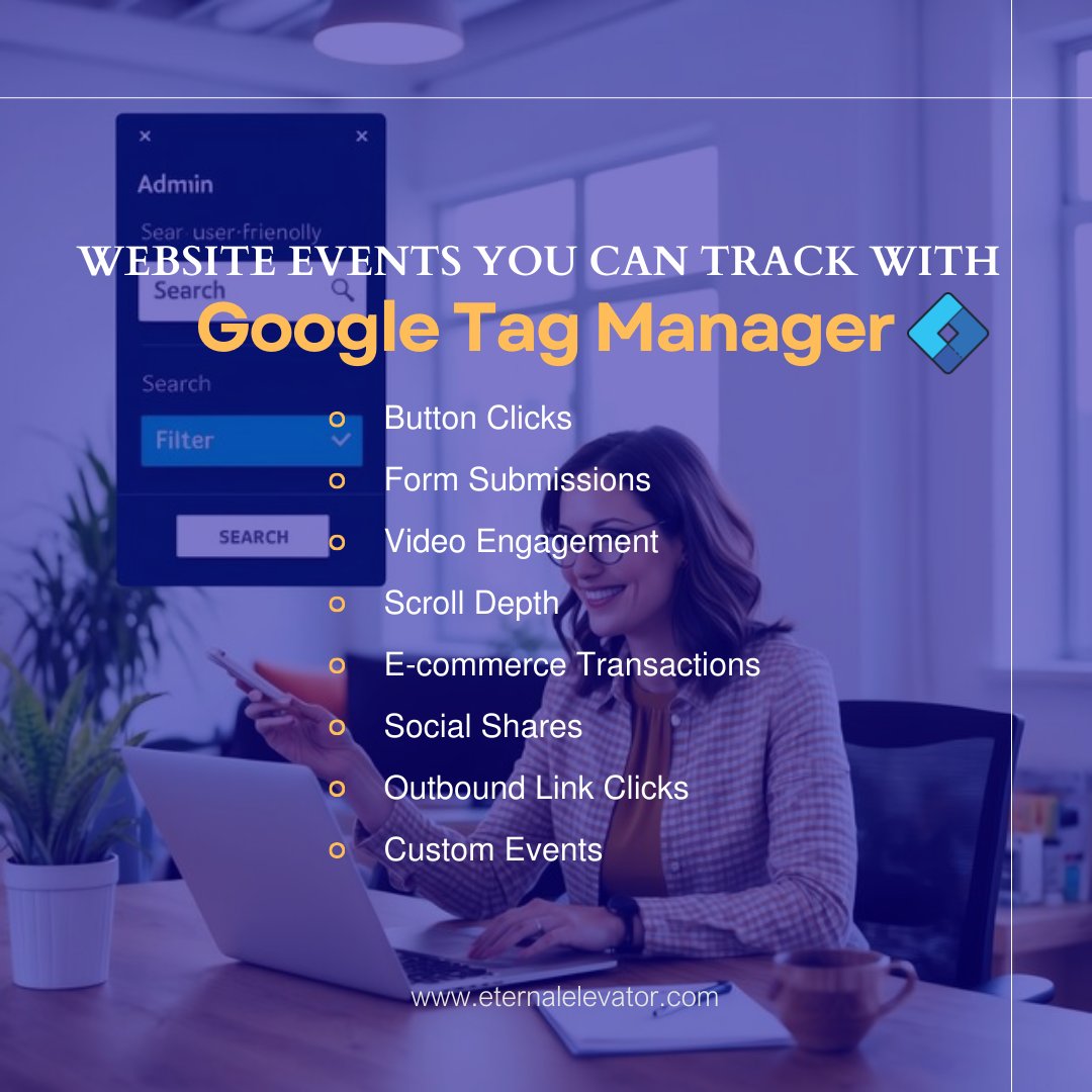 et_elevator's tweet image. 💡 Discover the power of Google Tag Manager! Track website interactions, analyze behavior, and optimize your strategies like never before.
📊 Want to learn how to set it up? Let’s chat! 🚀
#GoogleTagManager #DigitalMarketingTips #AnalyticsMadeEasy #EventTracking