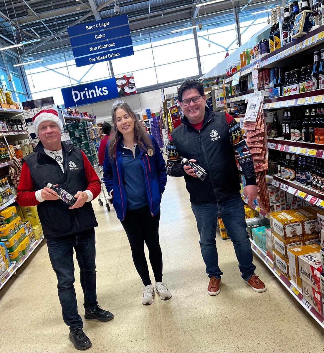 TitanicBrewers's tweet photo. We've been in @Tesco this week making sure Titanic beers are on their shelves ready for all the Christmas shoppers! Why not add a few bottles of Plum Porter and Cherry Porter into your trolley on this weeks shop!

#tesco #christmasbeer #plumporter #cherryporter #titanicbrewery https://t.co/cw0XpDDrs9