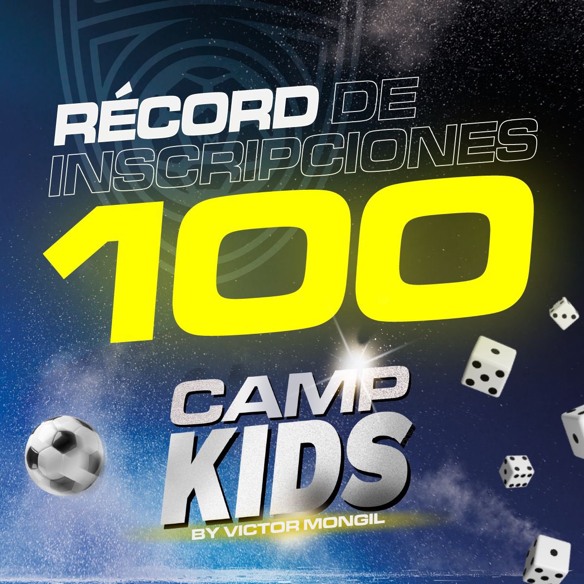 ¡Récord de inscritos! GRACIAS💪🏻

Esta segunda edición empieza fuerte. Gracias a todas las familias por confiar en nosotros y formar parte de esta gran aventura.

Ya no queda nada⚽️🤩