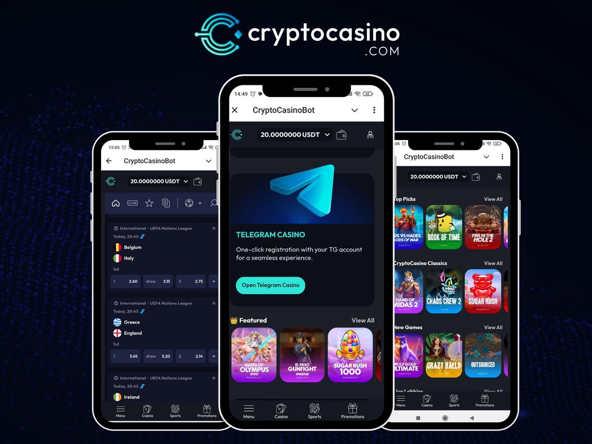 CryptoCasino's tweet image. 👀A LOOK AT OUR TELEGRAM #CASINO 

CryptoCasino's TG Casino integration lets you play right from your favourite app!  

🤝Click registration with your TG username
🔀Instant deposits &amp;amp; withdrawals 
🎰5,000+ casino games 
⚽️#sportsbook with live streaming   

#BettingX