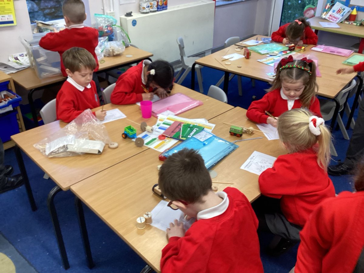 As designers and constructors the Rowans have been investigating push and pull toys before designing their own. They investigated how the toys move, what sort of wheels they would need and how the would keep the axle in place. #DesignandTechnology