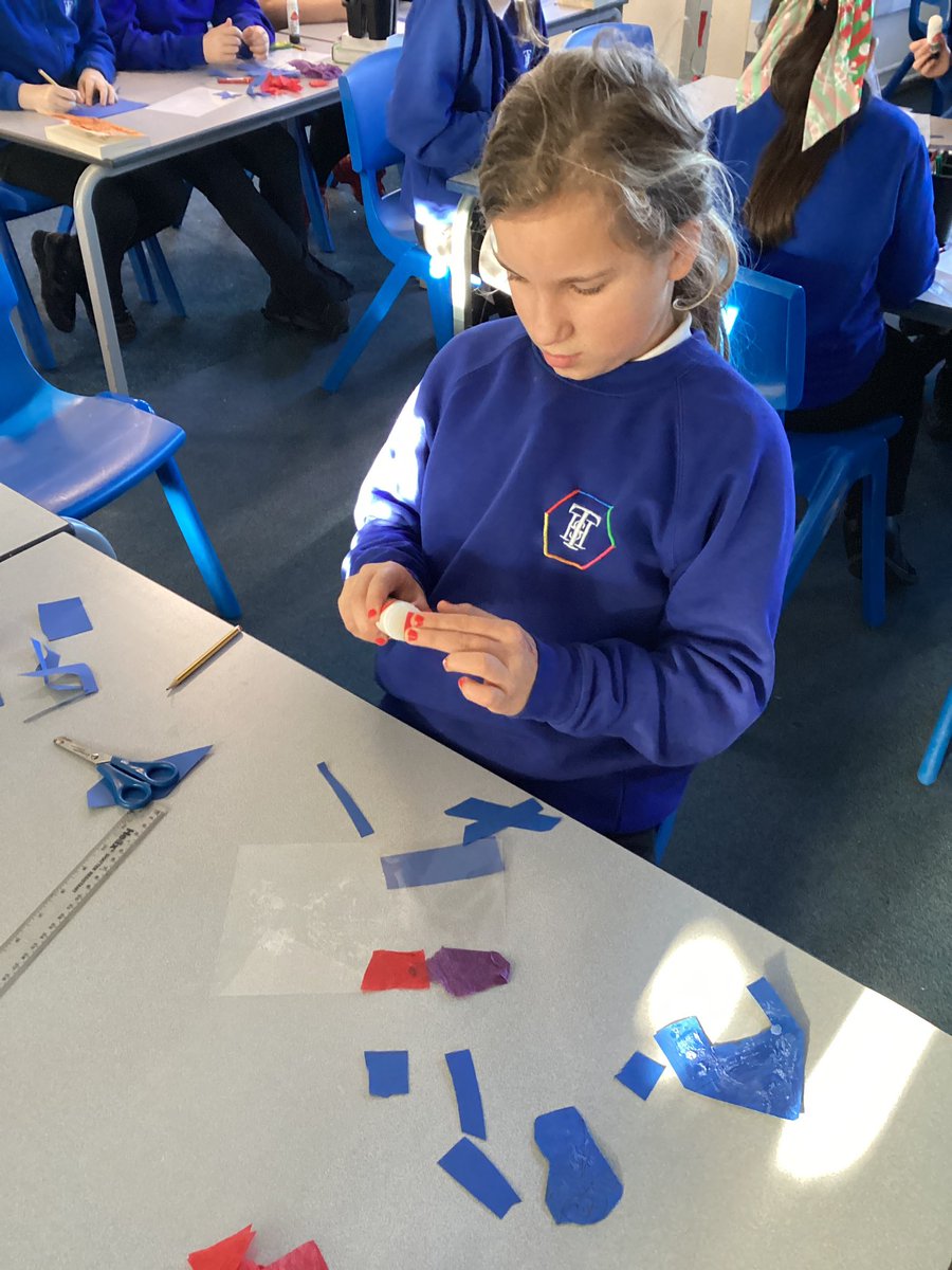 TH_Year6's tweet photo. As part of #reday we have been learning about Christianity and the art surrounding it. We have started to create our own stain glassed windows 🎨 @PathfinderMAT @TangHallPrimary https://t.co/QFuq00EOgc