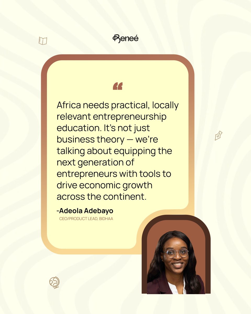 reneepragency's tweet photo. In a Business Day feature, Adeola Adebayo, @n_deola CEO/product lead of Bidhaa, @trybidhaa, emphasised the need to equip African entrepreneurs with practical educational programs that align with the continent’s market realities. 

Adeola and her co-founders are taking the lead on this through Bidhaa, a digital library that offers founders and product teams a wealth of resources for product research, strategy, and operations in the African market. 

To learn more, read the full article via the link below:

https://t.co/BCkhgzzLWL