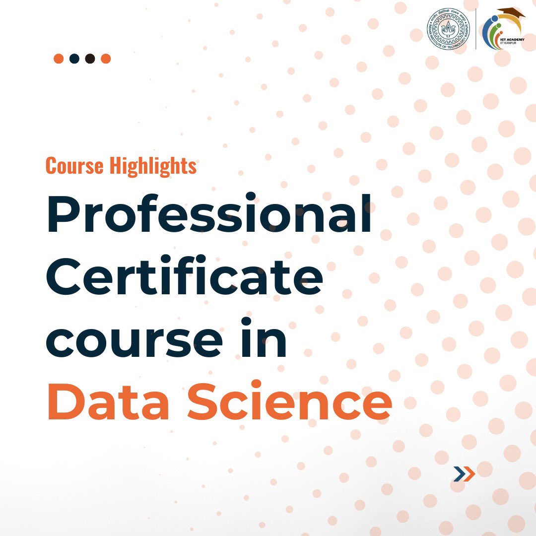 eicta_iitk's tweet image. Turn data into decisions!
✨ Learn Python, ML & more—no experience needed!
🎓 For students in any field + placement support.
Start your journey today! tinyurl.com/4hj34snp
#LearnDataScience #MachineLearning #PythonForAll #UpskillNow