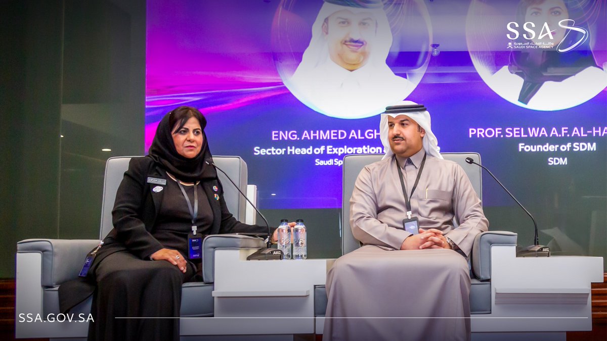 saudispace's tweet photo. To enhance its leading role in the space sector, the #Saudi_Space_Agency continues its efforts to disseminate knowledge by holding the third workshop titled "Space Research Techniques", as part of the #Biogravity Initiative https://t.co/woma2ERMKD