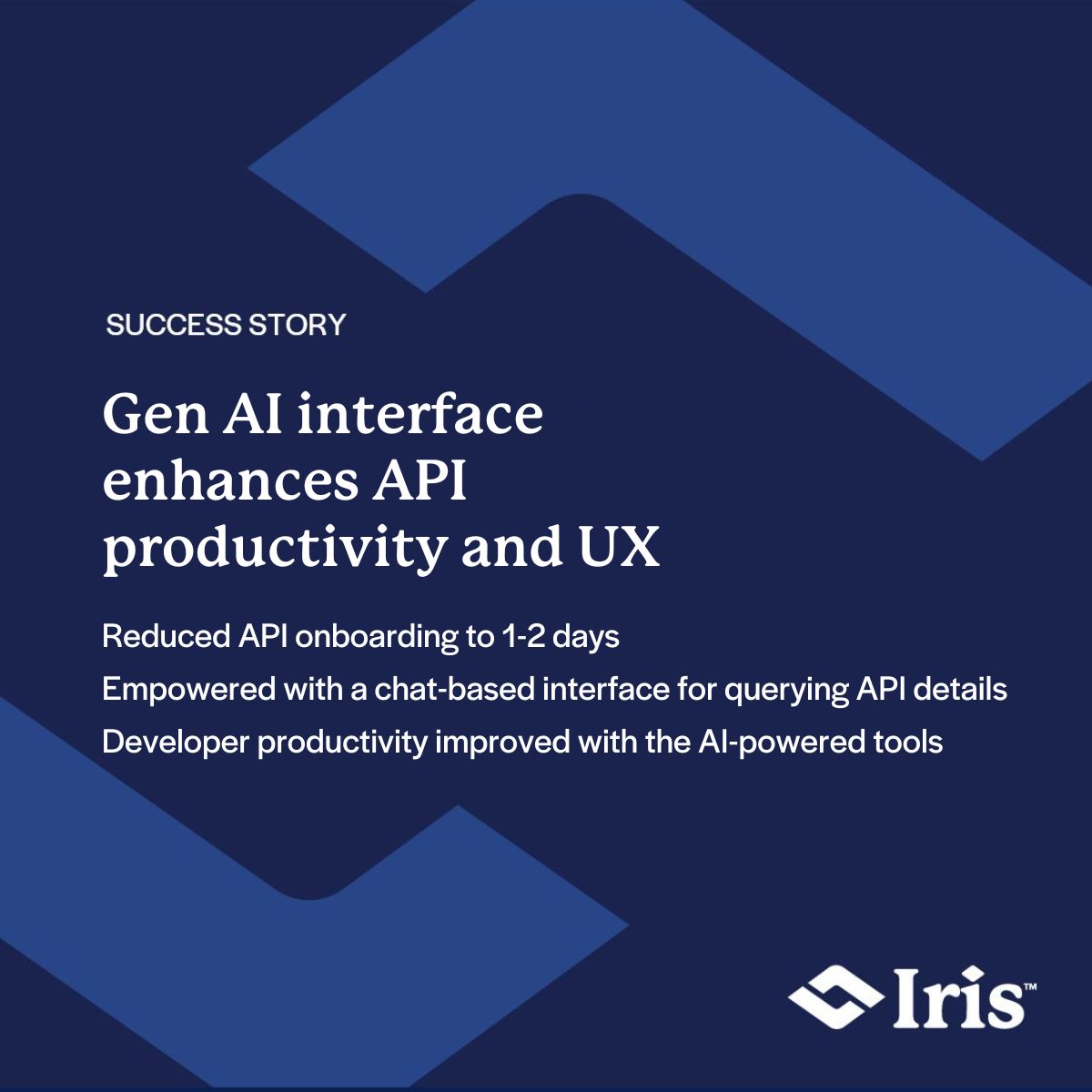 IRISSoftware's tweet image. Struggling with API onboarding delays? A leading logistics provider faced challenges with schema comprehension and tracking API changes.
#GenAI #ChatInterface #API