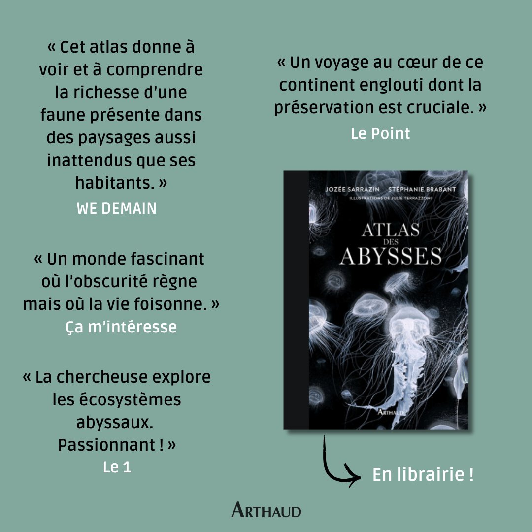 🚨 Alerte cadeau idéal 🚨
Si notre "Atlas des Abysses" a su séduire la presse francophone, il devrait faire fureur au pied du sapin 🤩 Des amateurs ?
Pour en savoir plus : bit.ly/3MWCZvI
#vendredilecture #livres