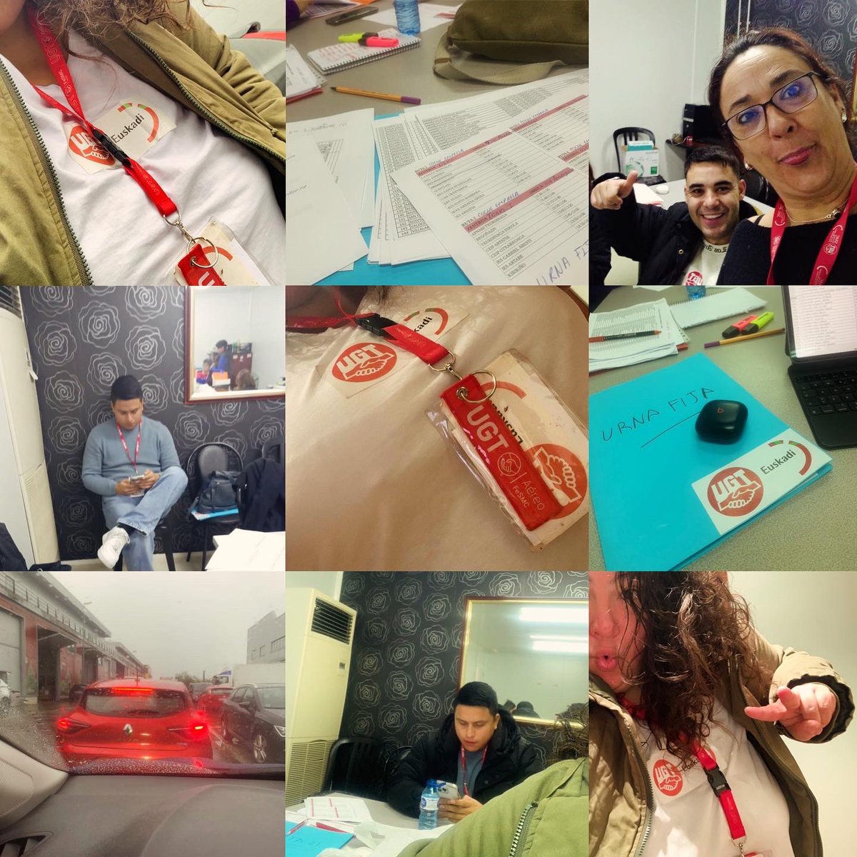AinhoaUrruti's tweet photo. Pues nada equipo FESMC BIZKAIA on fire y operativos desde las 6:30H de la mañana. ELECCIONES DE GASCA COLECTIVIDADES día largo amigas pero lxs de la UGT SOMOS CUKIS Y VALIENTES.💪🏼✊🏻 https://t.co/kwgVkiHnSe