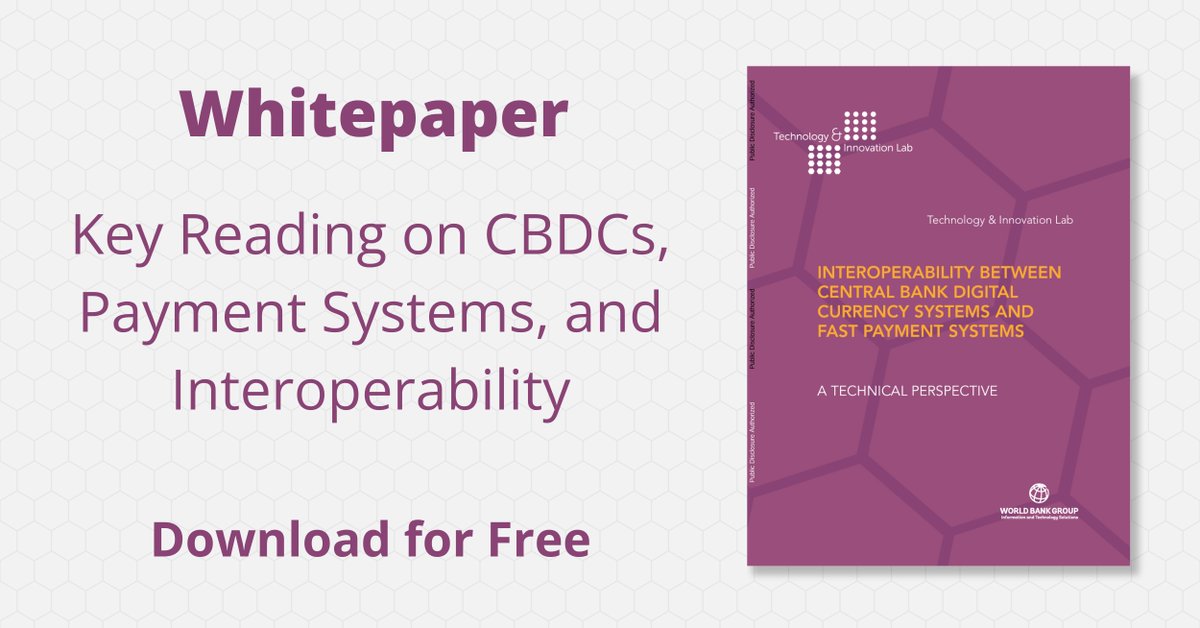 💱 Central banks are exploring #CBDCs and their integration with payment systems. The World Bank ITSI team ran experiments with Mojaloop, testing fund transfers and settlement scenarios. Read their findings here: brnw.ch/21wPwu6
#payments #IPS #RTP #IIPS