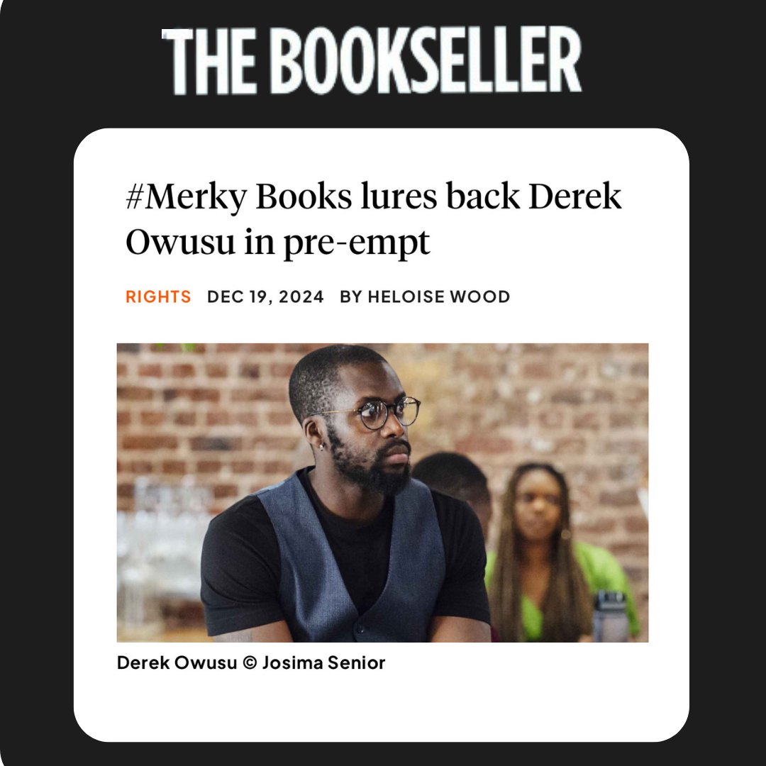 OWN IT! (@ownitldn) on Twitter photo We are excited to announce that <a href="/MerkyBooks/">#Merky Books</a> will publish @DerekVsOwusu ‘s next two novels, ‘The Recovery House’ and ‘The Potters House’ with the first novel set to release in 2026.
Read more here:
thebookseller.com/rights/merky-b… We are excited to announce that <a href="/MerkyBooks/">#Merky Books</a> will publish @DerekVsOwusu ‘s next two novels, ‘The Recovery House’ and ‘The Potters House’ with the first novel set to release in 2026.
Read more here:
thebookseller.com/rights/merky-b…