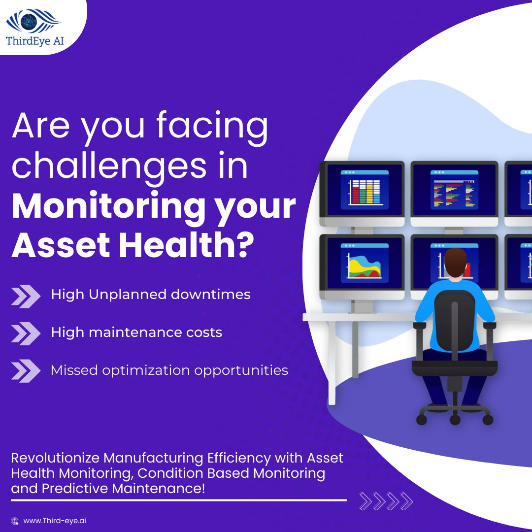 Third_Eye_AI's tweet photo. Enhance manufacturing efficiency with Condition-Based Monitoring!
#CBM #Assetheathmonitoring #Monitoring #Conditionbasedmonitoring #ConditionMonitoring #ThirdEyeAI #ThirdEyeAIofficial #SmartIndustry #Smartmanufacturing #Industry40 https://t.co/Ws7PpCNcqN