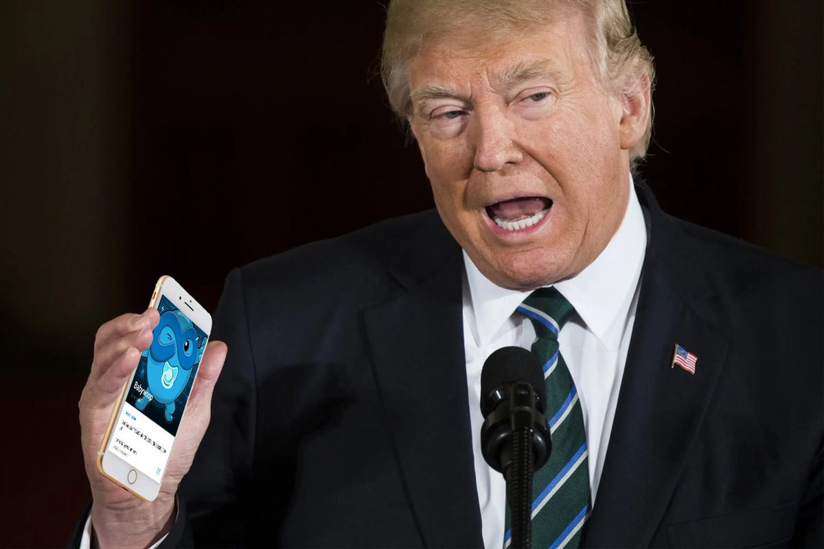If Trump is in the Telegram group...why aren't you?
- o - o - o - o -
Si Trump está en el grupo de Telegram...po qué tú no?

Join: t.me/babywoopmeme