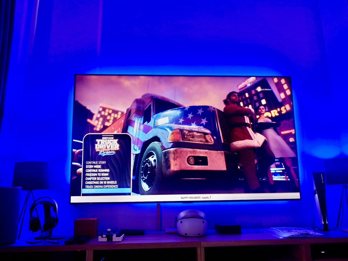 HUGE Truck Driver: The American Dream UPDATE is here, now live on PS5 &amp; Xbox Series XS! It includes:

Enhanced Edition for PS5 Pro
Improved Steering Wheel Support
All-New "Freedom to Roam" Mission
And many more: shorturl.at/XQRvZ

Happy holidays and keep on trucking!