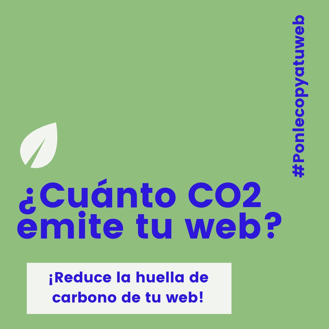 AliciaSactru's tweet photo. ¿Cuánto CO2 emite tu web? ¿Quieres convertir tu web en una web sostenible?
https://t.co/ewC8CCxhgb
#websostenible #huelladecarbono #copywritingweb #ponlecopyatuweb https://t.co/temT65JWSn