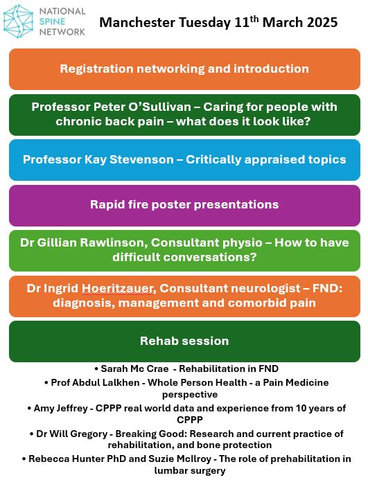 National Spine Network (@natspinenetwork) on Twitter photo Only 12-weeks to go to #NSN25. Catch <a href="/PeteOSullivanPT/">Peter O'Sullivan</a> <a href="/IngridHoeritza1/">Ingrid Hoeritzauer</a> <a href="/GillRphysio/">Dr Gillian Rawlinson PhD</a> and <a href="/KayPaulBollie/">kay stevenson</a> amongst many others! Early-bird rates until 29th Jan '25. Registration link here: nationalspinenetwork.co.uk/NSN2025 We look forward to seeing you there! Only 12-weeks to go to #NSN25. Catch <a href="/PeteOSullivanPT/">Peter O'Sullivan</a> <a href="/IngridHoeritza1/">Ingrid Hoeritzauer</a> <a href="/GillRphysio/">Dr Gillian Rawlinson PhD</a> and <a href="/KayPaulBollie/">kay stevenson</a> amongst many others! Early-bird rates until 29th Jan '25. Registration link here: nationalspinenetwork.co.uk/NSN2025 We look forward to seeing you there!