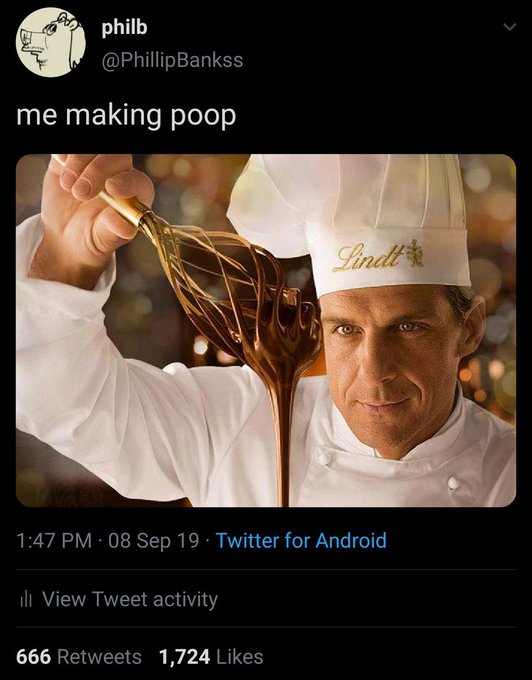 me making poop