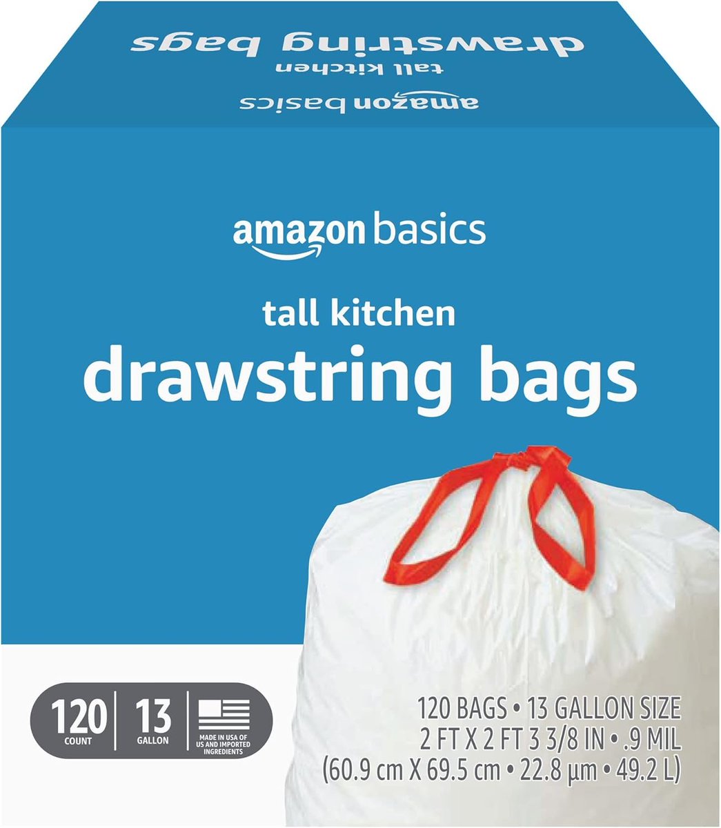 TrendyDeal52's tweet image. Keep your kitchen clean with Amazon Basics Tall Kitchen Trash Bags, now just $16.75! Enjoy 10% off for reliable, high-capacity disposal! 

sovrn.co/1iq6wad

 #HomeEssentials #CleanupMadeEasy #LimitedTimeDeal