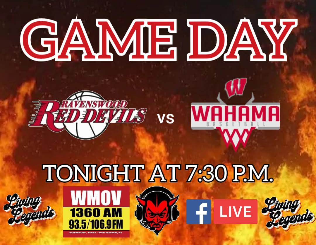 REDDEVILRADIO's tweet photo. It's Game Day!! Catch our coverage live from The Pit at Mick Price Court on Radio WMOV 1360 AM, FM 106.9 and FM 93.5 #wvprepbb #Ravenswood #Wahama #WMOV #BloxtonBrothers #LivingLegends #RadioEra #RevivalOfRadio https://t.co/X9atEnIbYJ