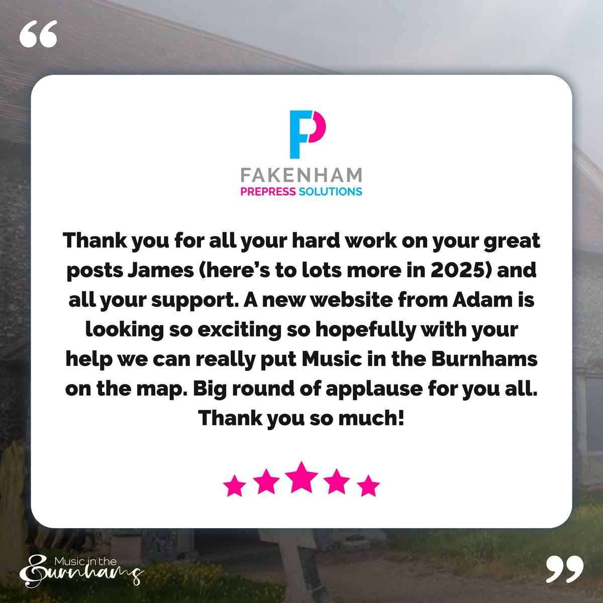 fakprepress's tweet photo. We have been working alongside the lovely Marian from 𝐌𝐮𝐬𝐢𝐜 𝐢𝐧 𝐭𝐡𝐞 𝐁𝐮𝐫𝐧𝐡𝐚𝐦𝐬. She has used us for flyers, posters, social media and a new website very soon!

#printer #printers #printing #prints #print #printdesign #design #typesetting #typesetter https://t.co/PExUGK0RiK
