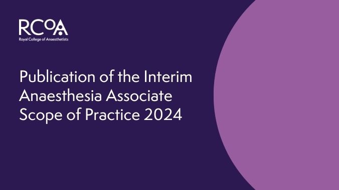 Royal College of Anaesthetists (@rcoanews) on Twitter photo The Interim AA Scope of Practice 2024, endorsed by <a href="/Assoc_Anaes/">Association of Anaesthetists</a> is now published.
We've also published the independent report of our member consultation and explanatory notes that include details of the changes made in response to feedback.
Read more: ow.ly/QAMg50UtY6R The Interim AA Scope of Practice 2024, endorsed by <a href="/Assoc_Anaes/">Association of Anaesthetists</a> is now published.
We've also published the independent report of our member consultation and explanatory notes that include details of the changes made in response to feedback.
Read more: ow.ly/QAMg50UtY6R
