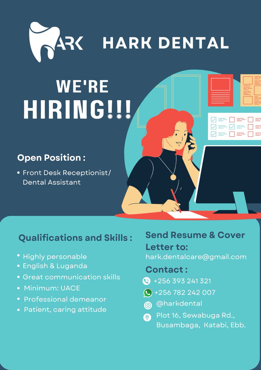KemlongKids's tweet photo. @DentalHark is hiring!!! https://t.co/wZlgqyDRRj