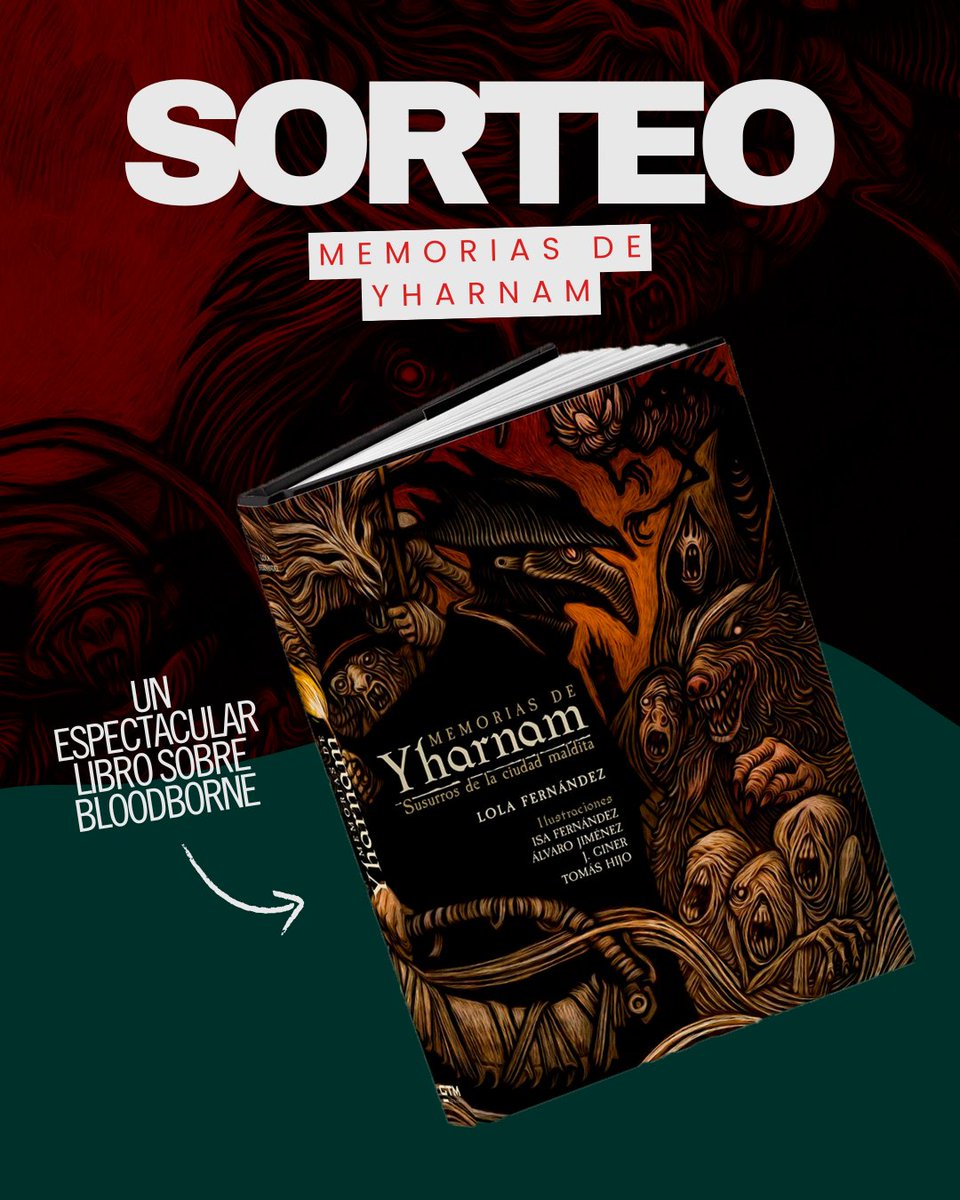 JWulen's tweet image. 🩸Les traigo un SORTEO de BLOODBORNE🩸

¡Gana este espectacular libro de Bloodborne, Memorias de Yharnam!

📷Haz RT
📷Sigue a @GamesTribune y @JWulen 
✅ ¡Menciona al mayor fan de FromSoftware que conozcas! (Yo no cuento cabrones)

📅Fin 28/12/2024 - Válido solo para Península