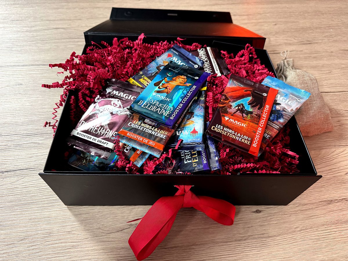 Bandit 🏴☠️ (@banditmtg1) on Twitter photo Ho ho ho! Pour les fêtes, Magic France et moi-même on vous régale en vous offrant des bundles surprise contenant 27 boosters dont 3 collectors ! 🎁
Comment gagner ? Suivez <a href="/wizards_magicFR/">Magic France</a> et <a href="/BanditMTG1/">Bandit 🏴☠️</a> et partagez ce tweet.
Les 3 gagnant(e)s seront sélectionné(e)s parmis les Ho ho ho! Pour les fêtes, Magic France et moi-même on vous régale en vous offrant des bundles surprise contenant 27 boosters dont 3 collectors ! 🎁
Comment gagner ? Suivez <a href="/wizards_magicFR/">Magic France</a> et <a href="/BanditMTG1/">Bandit 🏴☠️</a> et partagez ce tweet.
Les 3 gagnant(e)s seront sélectionné(e)s parmis les