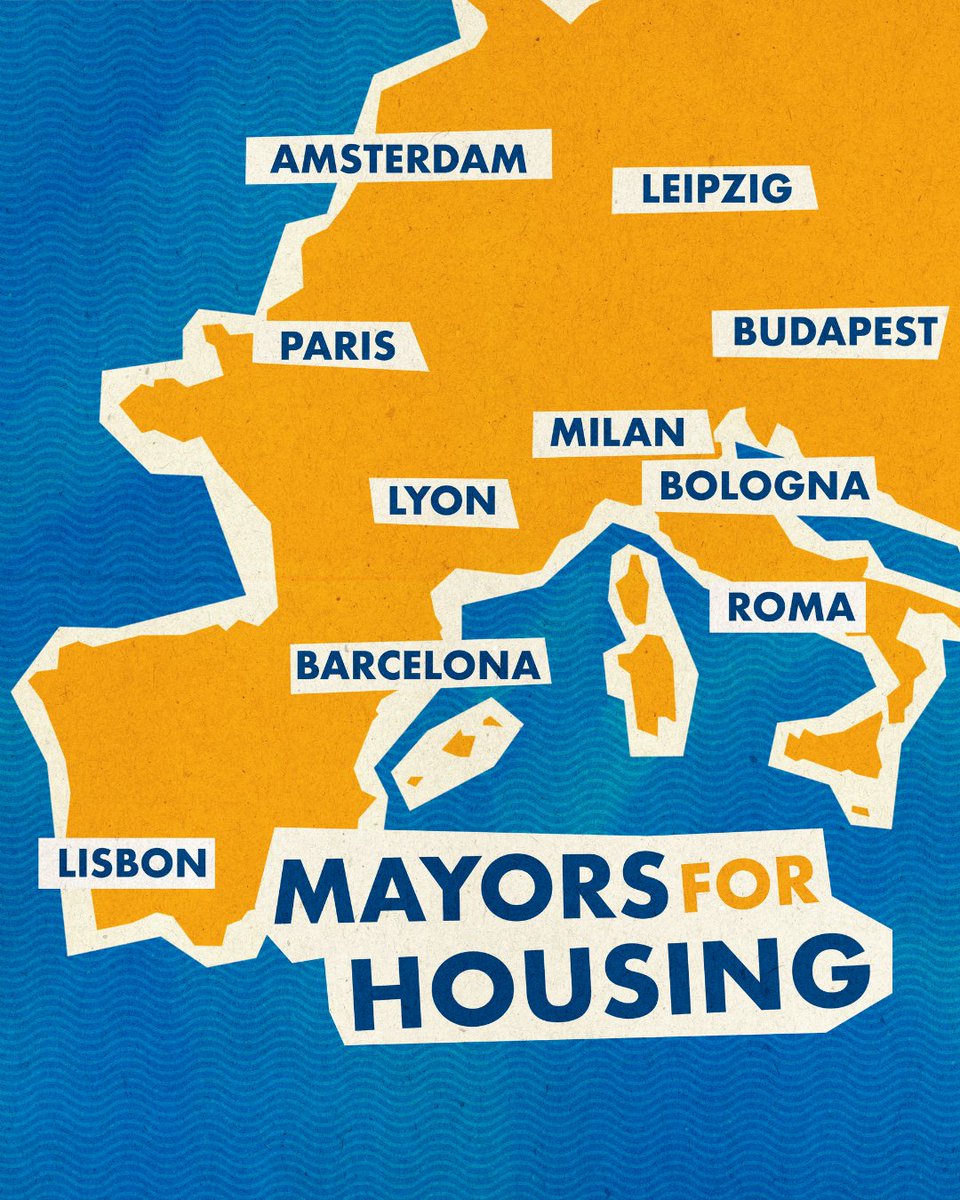📢 Mayors from 10 European cities are uniting to put housing higher on the EU agenda.

They call for:
✅ A structured EU-cities dialogue.
✅ Faster EU funding for affordable housing.
✅ Direct Cohesion Funds for local governments.

#MayorsForHousing
🔗 lnkd.in/dmMwz6qx