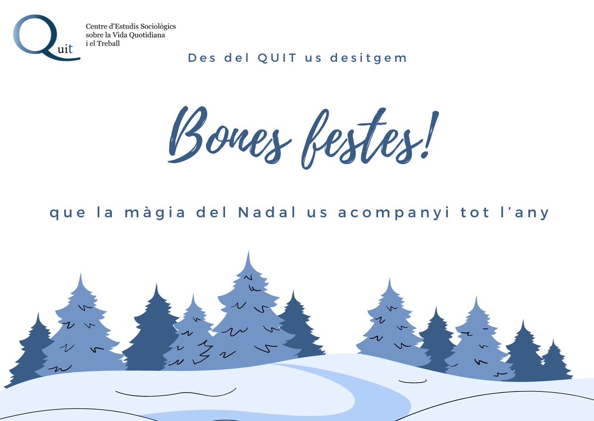 🎄Des del QUIT us desitgem que tingueu unes molt bones festes!