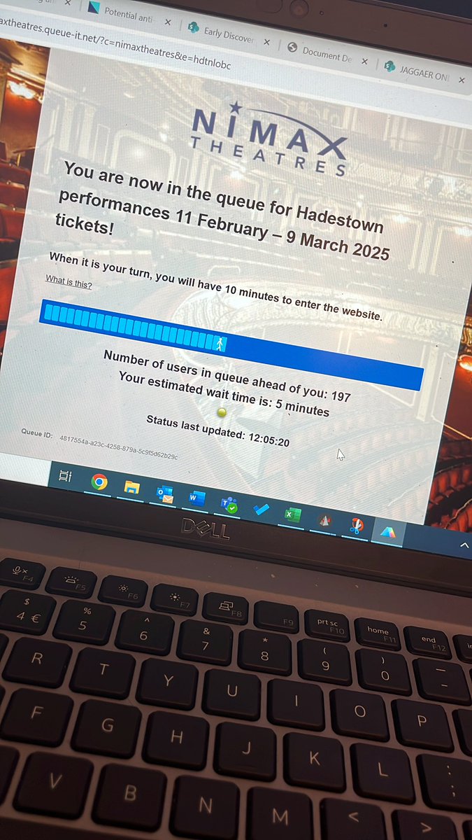 ForxGood's tweet image. Anyone else get booted from the Hadestown queue or is that just me bc I am PISSED