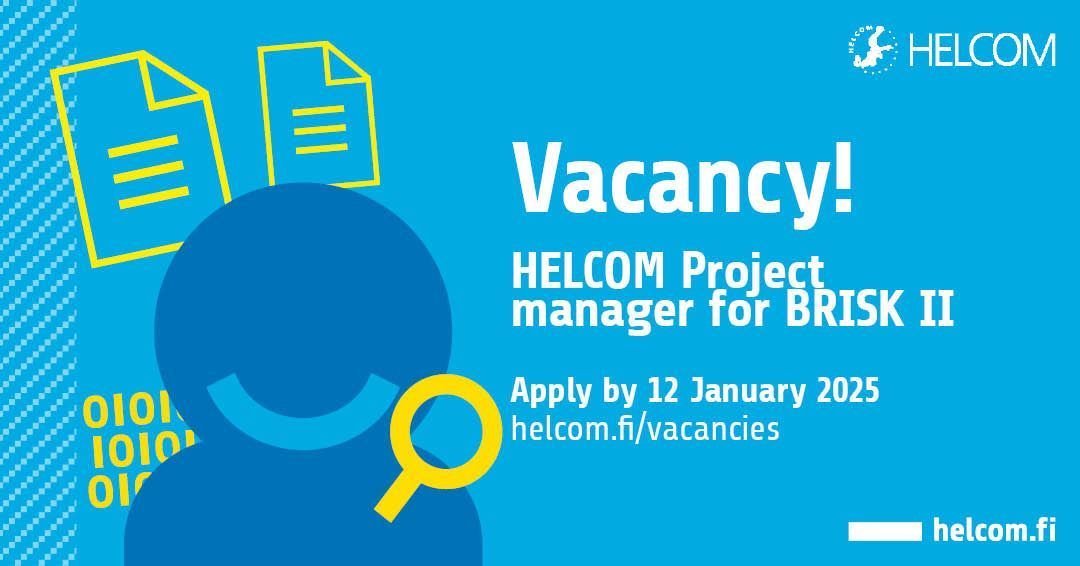 ⚓  VACANCY ⚓ 

We are seeking a Project Manager to lead &amp; coordinate the technical work for the BRISK II project, focusing on conducting risk analysis for oil &amp; HNS pollution from shipping accidents to the Baltic Sea. Apply by 12 Jan 2025

👉 buff.ly/30YC9Y2