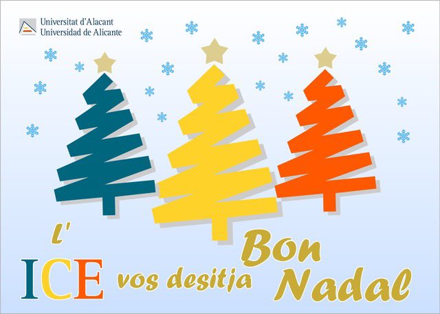 Des de l'ICE volem agrair la vostra col·laboració i participació en cadascun dels nostres projectes. Tot el que hem aconseguit fins ara, i el que està per vindre, és gràcies a l'esforç i compromís de tots i totes. Us desitgem unes Bones Festes i un Pròsper 2025