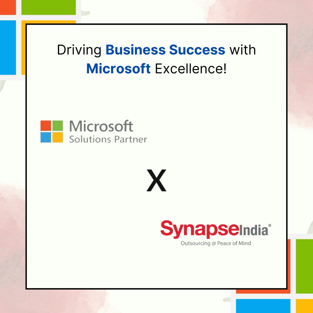 SynapseIndia's tweet image. 𝖱𝖾𝖽𝖾𝖿𝗂𝗇𝗂𝗇𝗀 𝗉𝗈𝗌𝗌𝗂𝖻𝗂𝗅𝗂𝗍𝗂𝖾𝗌 𝗍𝗈𝗀𝖾𝗍𝗁𝖾𝗋!  𝖲𝗒𝗇𝖺𝗉𝗌𝖾𝖨𝗇𝖽𝗂𝖺 𝗍𝖾𝖺𝗆𝗌 𝗎𝗉 𝗐𝗂𝗍𝗁 𝖬𝗂𝖼𝗋𝗈𝗌𝗈𝖿𝗍 𝗍𝗈 𝖽𝗋𝗂𝗏𝖾 𝗒𝗈𝗎𝗋 𝖻𝗎𝗌𝗂𝗇𝖾𝗌𝗌 𝗍𝗈𝗐𝖺𝗋𝖽 𝗎𝗇𝗉𝖺𝗋𝖺𝗅𝗅𝖾𝗅𝖾𝖽 𝗌𝗎𝖼𝖼𝖾𝗌𝗌.
.
.
.
.
#microsoftpartner  #synapseindia