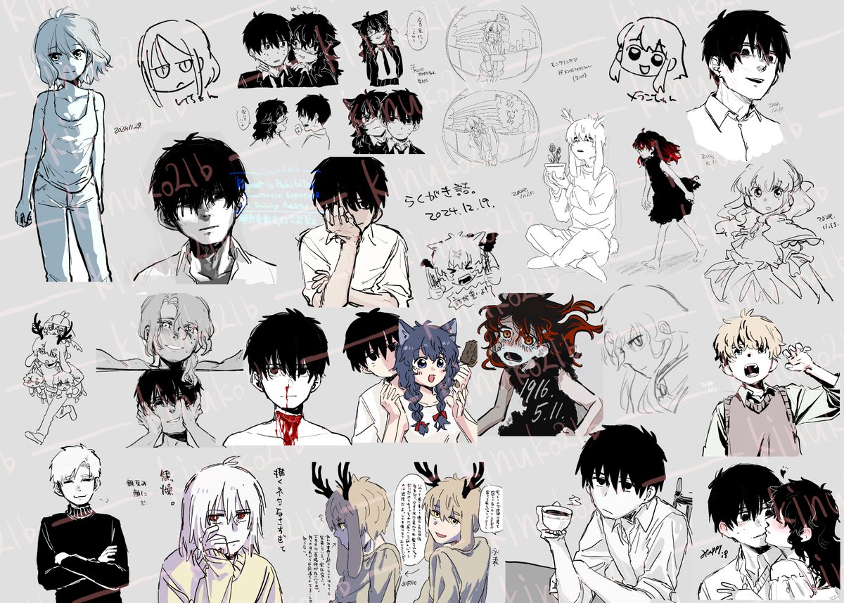 #絹子さんは創作を欲している
原稿優先ですが落書きは描いてます 