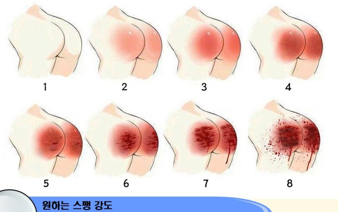 나의 원하는 스팽강도 4~5
종아리 및 엉덩이