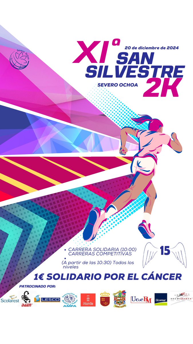 🏃‍♀️🏃‍♂️ ¡Únete a la San Silvestre del C.E. Severo Ochoa mañana 20/12! 🎉

Diversas carreras desde las 9:00 AM y la carrera por el pueblo a las 10:00 AM. ¡Invita a tu familia y amigos! 🏆✨

#SanSilvestreSeveroOchoa #ComunidadEducativa #DespedidaDelAño #DeporteYDiversión