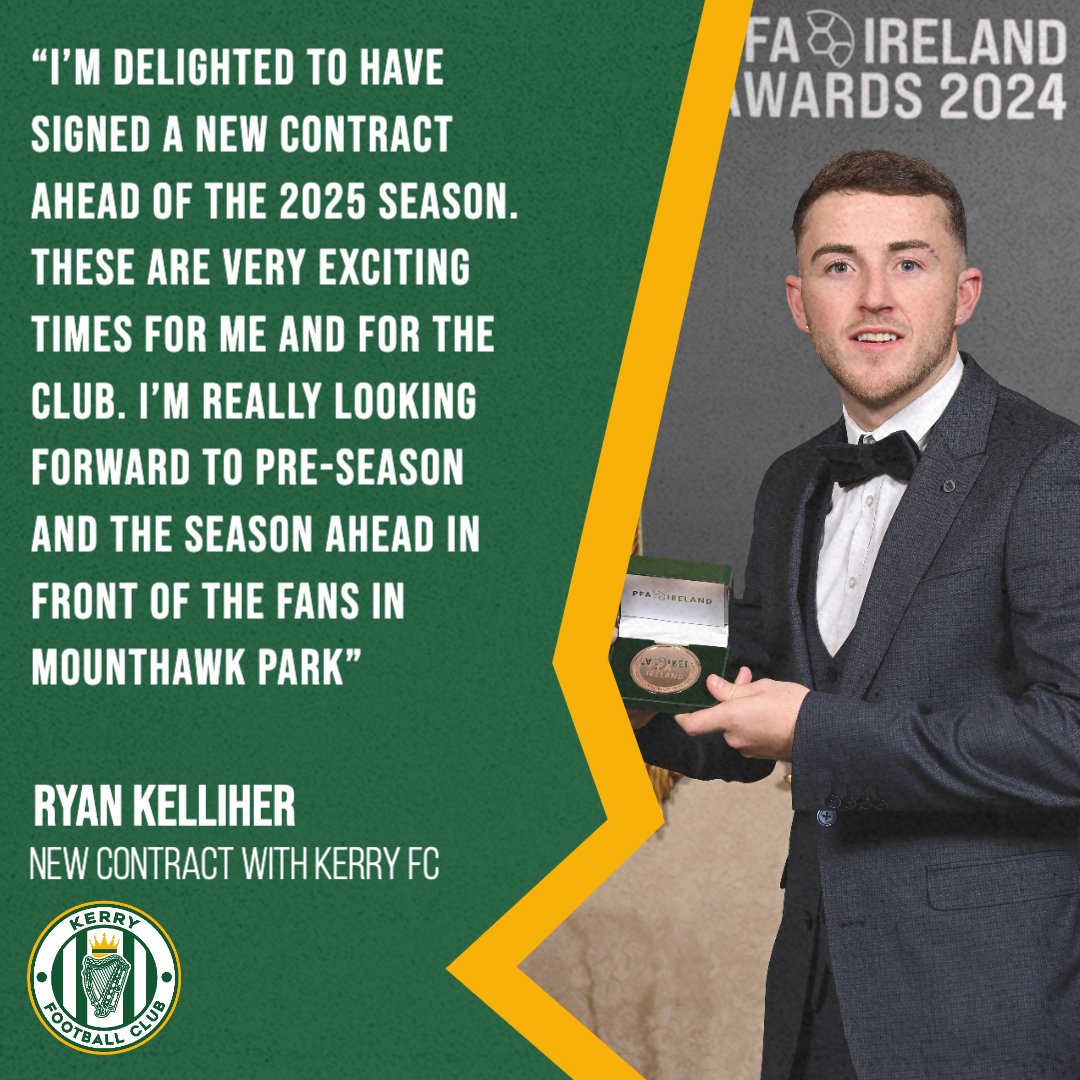 KerryFC's tweet photo. 🎵 RYAN KELLIHER, KERRY'S NUMBER 9 🎵

Who is looking forward to seeing Ryan back in Mounthawk Park next season?

🎫 https://t.co/GiQn8zxTMA

#WeAreKerryFC https://t.co/VIB83Kj3TS