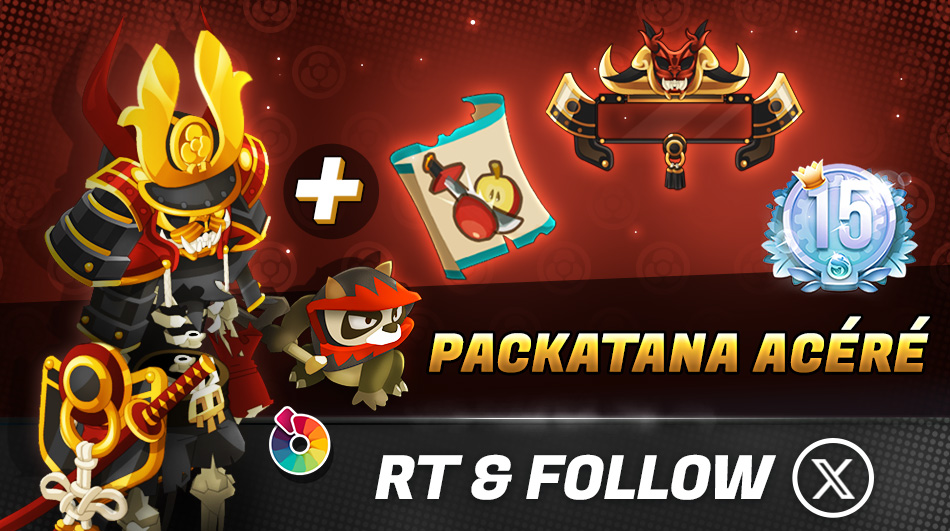DofusTouch's tweet photo. 🗡️ Chaque fois qu’un combat s’engage, vous ressentez le besoin impérieux de faire des chorégraphies de lames fatales ? Le Packatana Acéré vous ira à ravir !

🔁 RT + Follow pour tenter de remporter un Packatana Acéré ! https://t.co/f8c9Unx7mc