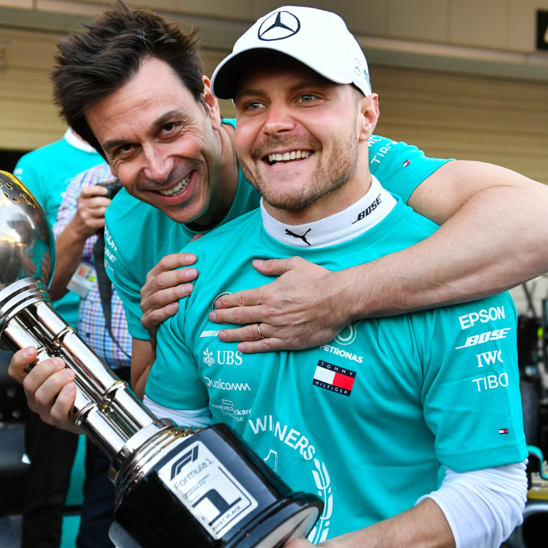 MercedesAMGF1's tweet photo. 💬 "His impact and contribution in the five years he was with us previously as our race driver was immense."

Excited to have you back with us, @ValtteriBottas 💙 Hear more from Toto on VB's return as Reserve Driver 👇
