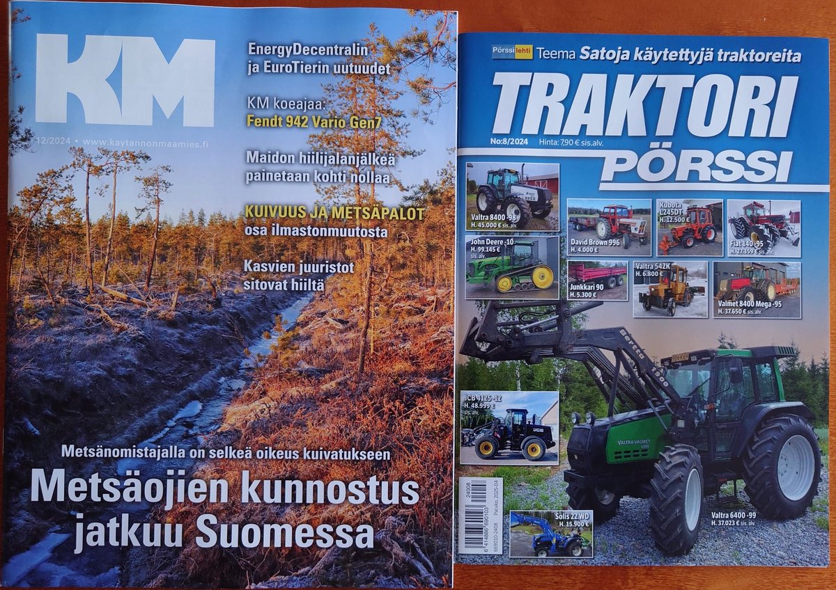 Joulukuun <a href="/KMaamies/">Käytännön Maamies</a> digilehti ilmestyi ja printti huomenna. Metsänumero. Hyvää joulua kaikille lukijoille! kaytannonmaamies.fi