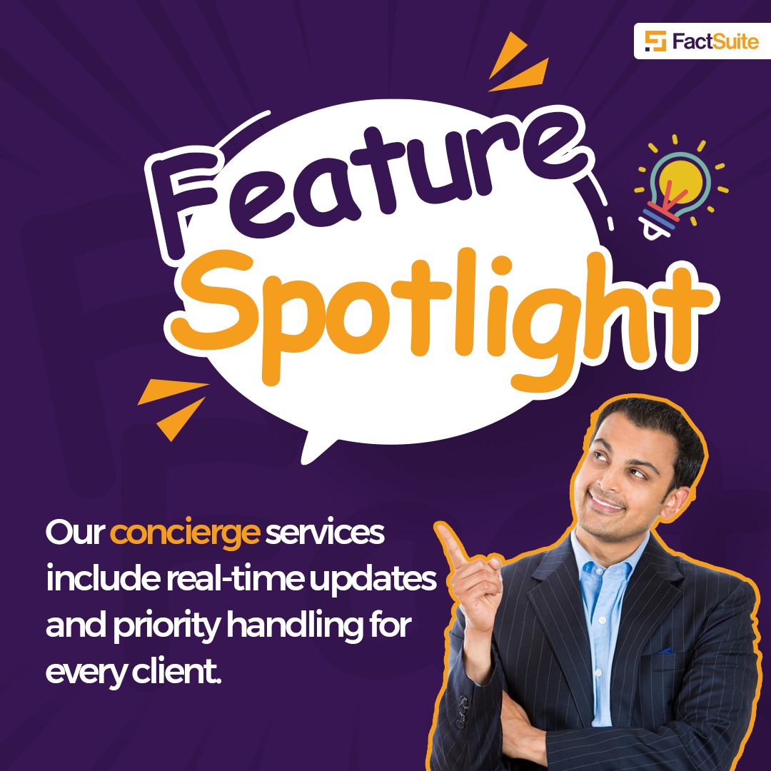 FactSuite's tweet image. Get real-time updates and dedicated support with FactSuite’s concierge background checks #ConciergeCare #PriorityService