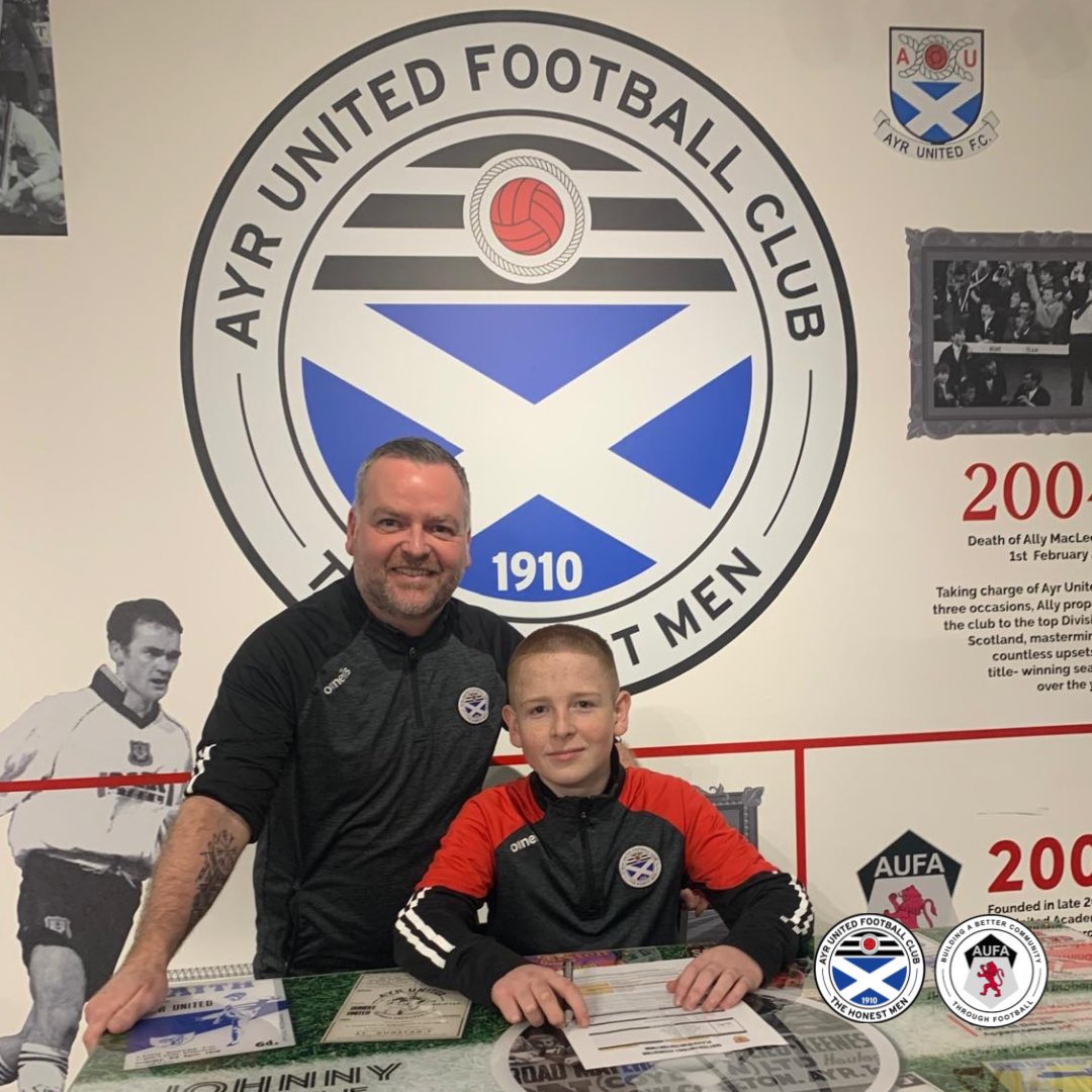 Congratulations to Sonny Coughtrie (2011) who has signed for <a href="/AyrUnitedFC/">Ayr United</a> U14s following a successful trial period 👏

Thanks to Sonny’s family for the support!

Welcome to the Honest Men ⚽️ 

#WeAreUnited