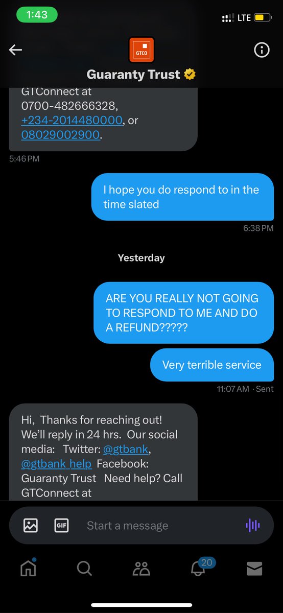 The_EBUN_Show's tweet photo. @gtbank and @gtbank_help I have inboxed you about a complaint of money charged for airtime that was not terminated and refund not done...you have only sent me computerized responses since 12th Dec, 2024. @nifemioguntoye @iconic_remi https://t.co/OcpfGqKaXO