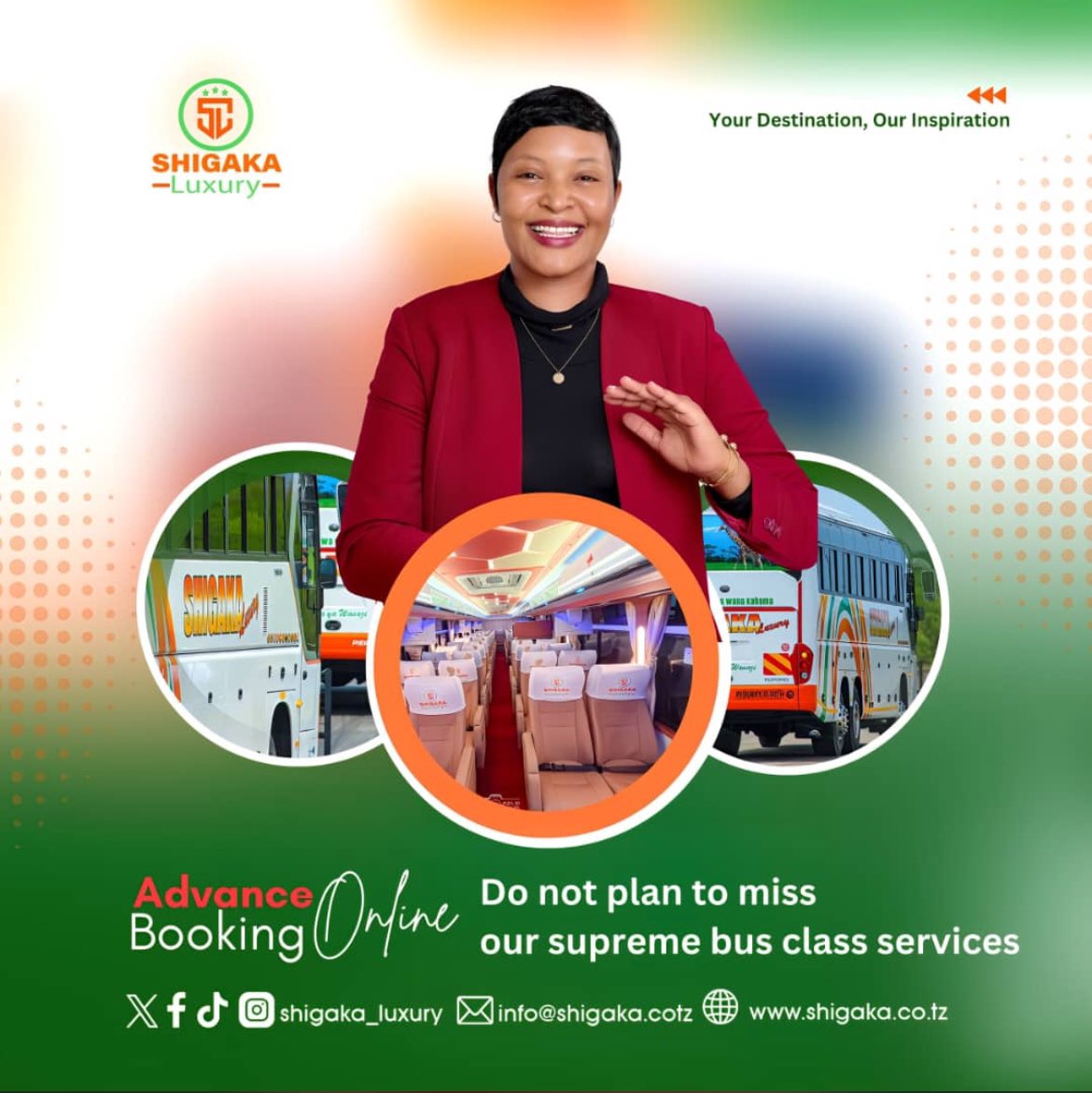 ShigakaLuxury's tweet photo. #ShigakaLuxury
#YourDestinationOurInspiration
Karibu usafiri nasi
🤍🧡❤️🖤
Tupigie : 📍Dar +255 747 510 010
📍Kahama +255742510010 https://t.co/SW3fqWgDYr