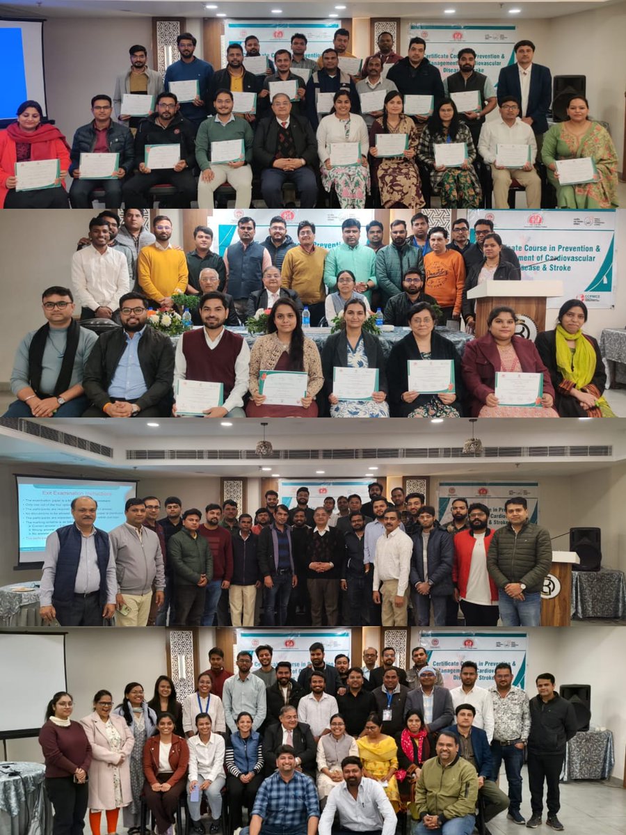 "Successfully completed CVD &amp; Stroke training in Bhopal under the guidance of Dr. Solani Sidana MD NHM MP.  Technical expertise from DD Dr. Namita Neelkanth, Dr. Rajeev Gupta and Dr. Ambrish Mishra. <a href="/NHM_MP/">National Health Mission MadhyaPradesh</a> <a href="/MoHFW_INDIA/">Ministry of Health</a> <a href="/thePHFI/">Public Health Foundation of India (PHFI)</a> #NCD-II #PHFItechnicalSupport"