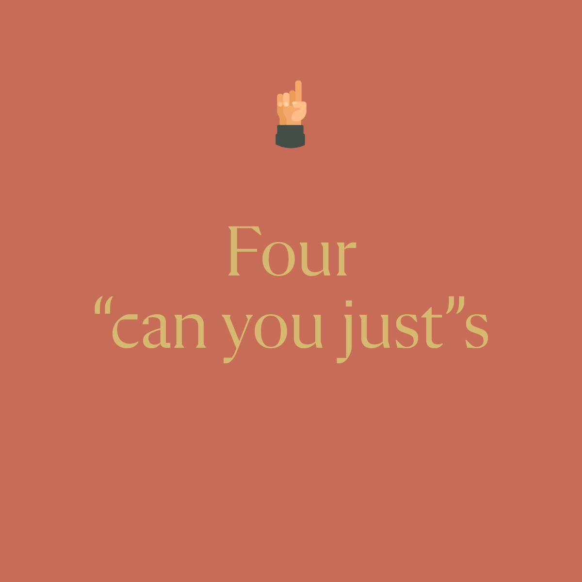 ❌ Make my logo fill the page. 
❌ Squeeze that brochure onto a postcard. 
❌ Find an image of a cat driving a car.

Not every request is this far-fetched, but we *do* get crazy request. But that’s part of the job, right? 👩🏻‍💻🐱

#DayFour #12DaysOfOneStudio #GraphicDesign