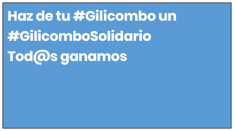 gilicombo's tweet photo. Qué es el #GilicomboSolidario, en cuatro fotos. https://t.co/kddMa4MKkT