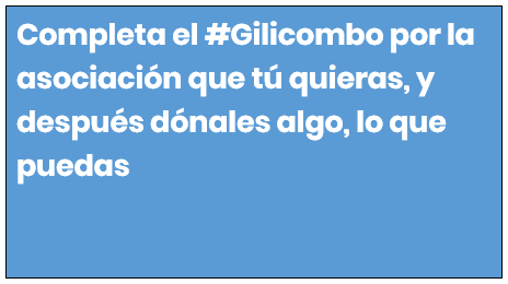 gilicombo's tweet photo. Qué es el #GilicomboSolidario, en cuatro fotos. https://t.co/kddMa4MKkT